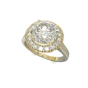 Cluster Halo, Engagement Ring, Centre Stones, Preez Designs