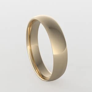 Men's Wedding Band 4mm Groove