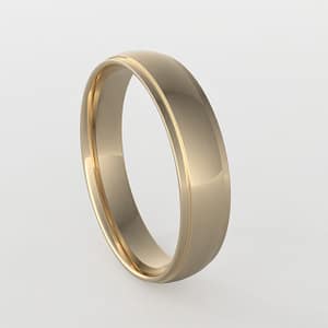 Men's Wedding Band 4mm Step