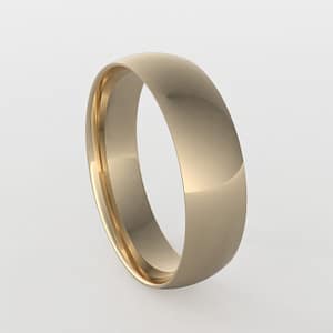 Men's Wedding Band 5mm Groove
