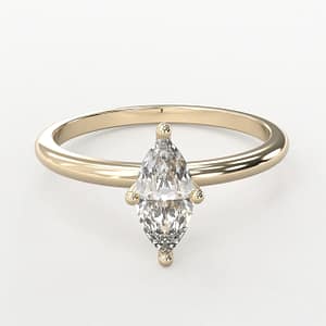 Marquise solitaire with 4 claw