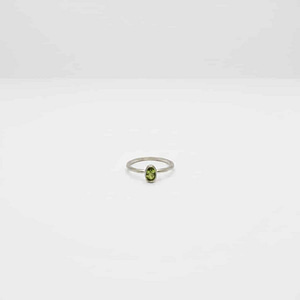 Silver Verdi Solitaire Ring
