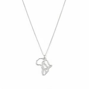 Silver Auri Contour Pendant