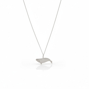 Silver Nereus Whale Pendant