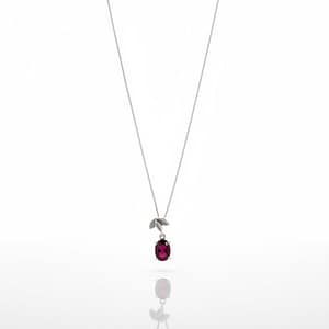 Silver Calyx Gem Pendant