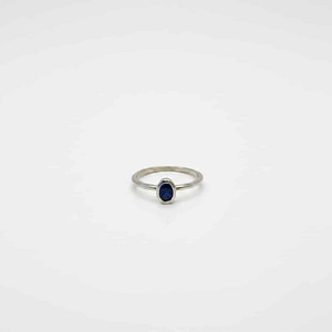 Silver Noctra Solitaire Ring