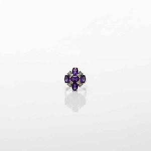 Silver Amara Cluster Ring